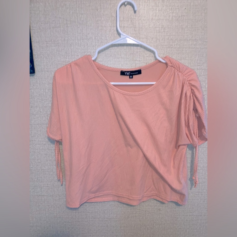 Peach crop top by YMI Collection size Medium in juniors